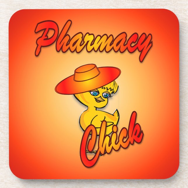 Pharmacy Chick #5 Coaster (Front)