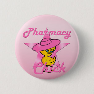 Pharmacy Chick #8 6 Cm Round Badge