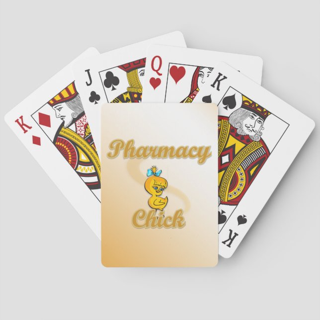 Pharmacy Chick Playing Cards (Back)