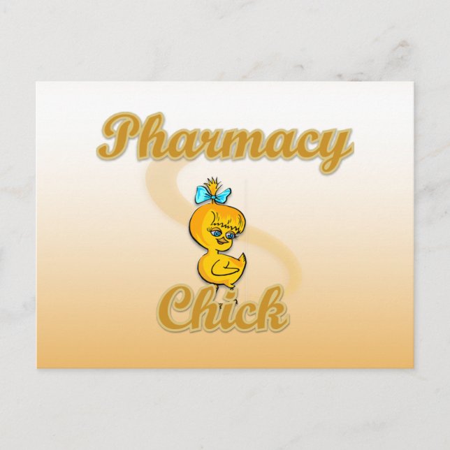 Pharmacy Chick Postcard (Front)