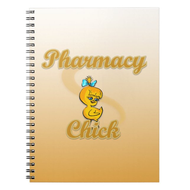 Pharmacy Chick Spiral Notebook (Front)