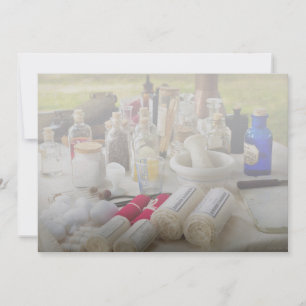 Pharmacy - Civil war field kit Invitation