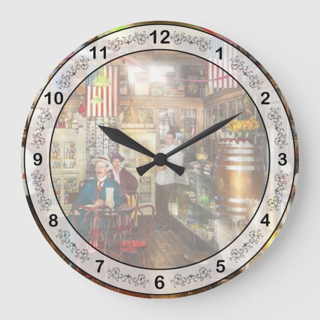 Pharmacy - Collins Pharmacy 1915 Large Clock (Front)