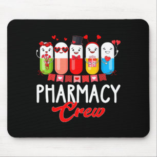 Pharmacy Crew Nurse Valentines Day Pharmacist Tech Mouse Pad