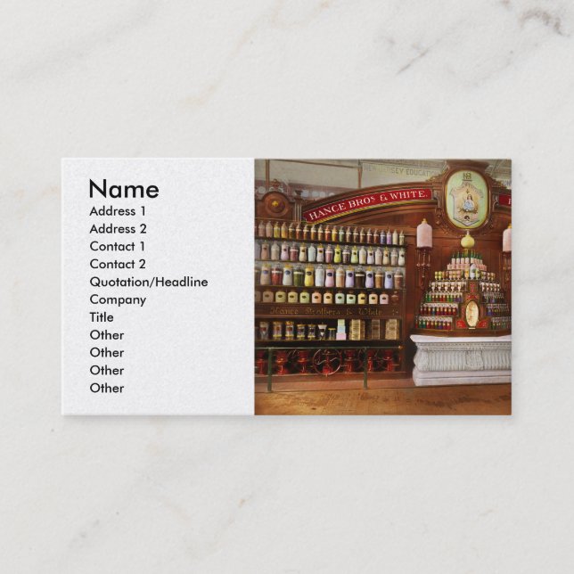 Pharmacy - Flavour Kings 1876 Business Card (Front)