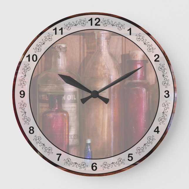 Pharmacy - From Antacids to Antiseptics Large Clock (Front)