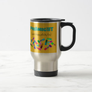 Pharmacy "Happy Pills" Design Travel Mug
