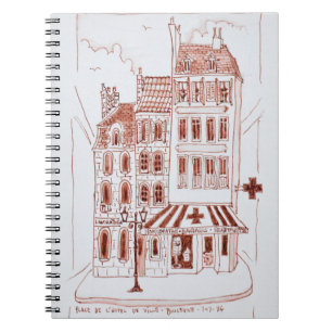 Pharmacy in Old Town Boulogne-Sur-Mer, France Spiral Notebook