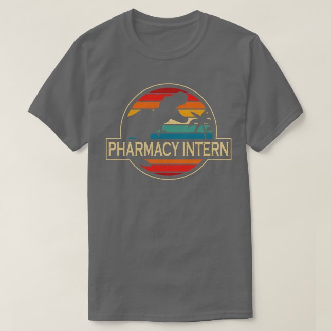 Pharmacy Intern Dinosaur T-Shirt (Design Front)