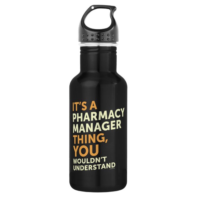 Pharmacy Manager 532 Ml Water Bottle (Front)