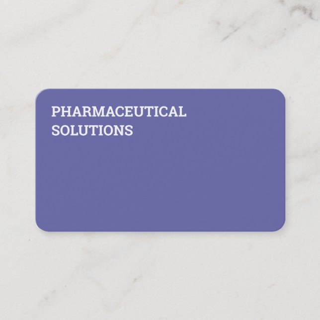 Pharmacy Pharmacist Medication Business Card (Front)