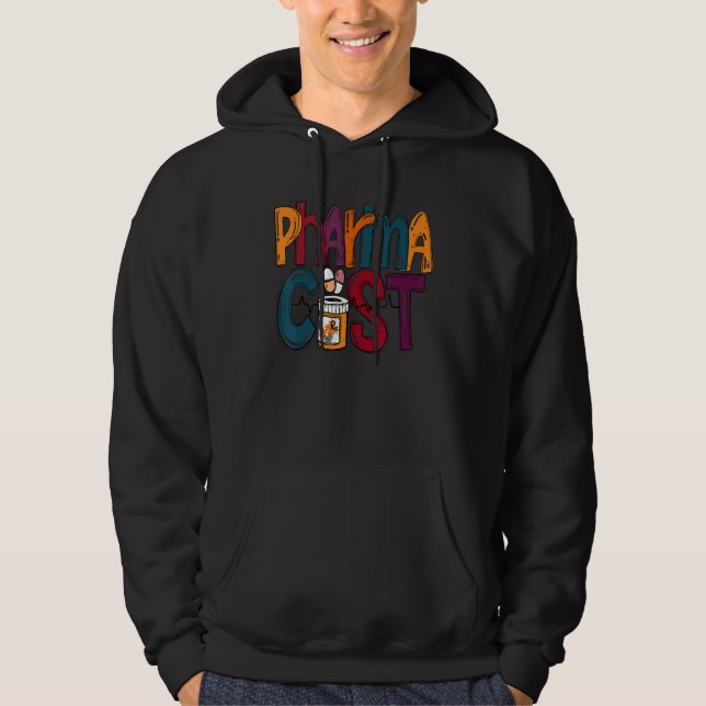 pharmacy pharmacist pharm tech technician assistan hoodie (Front)