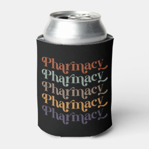Pharmacy Retro Pharmacist Pharmacy Student Gift Can Cooler