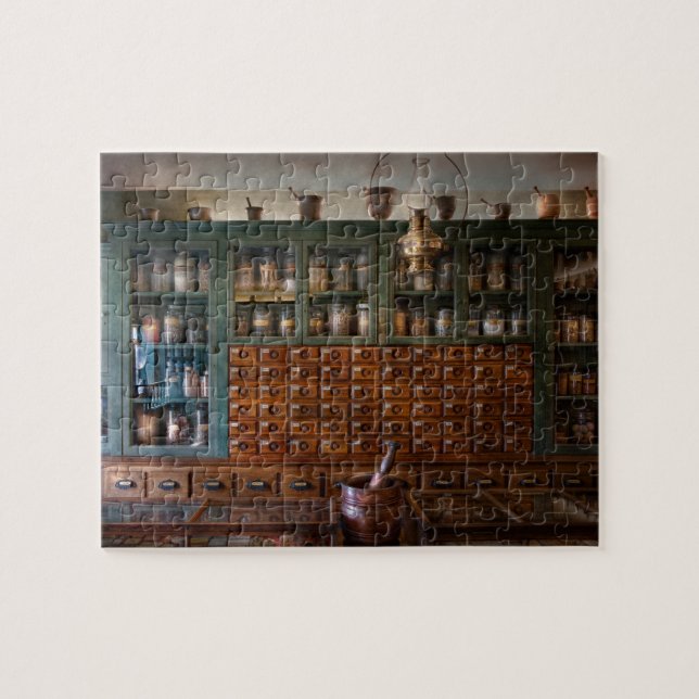 Pharmacy - Right behind the counter Jigsaw Puzzle (Horizontal)