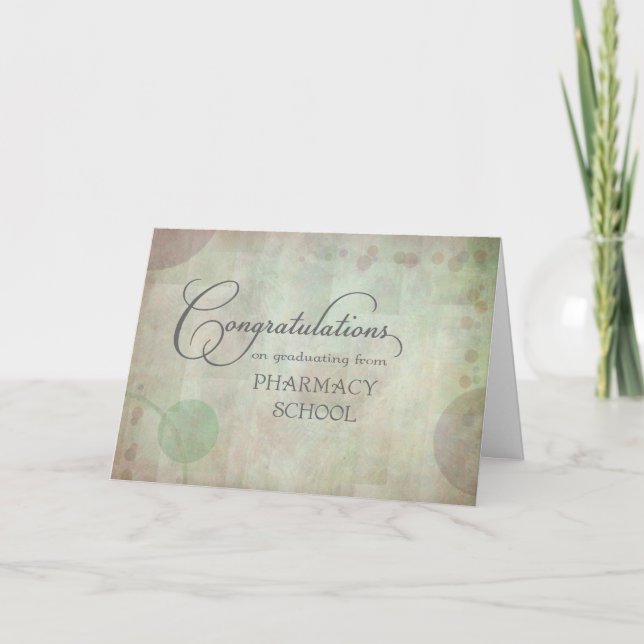 Pharmacy School Congratulations Card (Front)