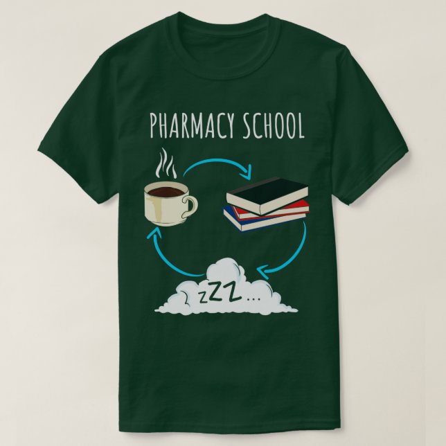 Pharmacy School Student Future Pharmacist Gift  T-Shirt (Design Front)