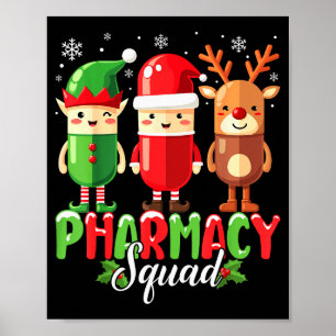 Pharmacy Squad Christmas Costume Funny Lls Pharmac Poster