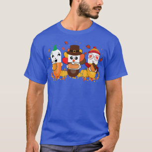 Pharmacy Squad Fall Thanksgiving Thankful Turkey P T-Shirt