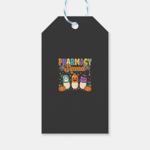 Pharmacy Squad Halloween Ghost Pills Design_1 Gift Tags
