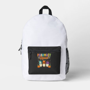 Pharmacy Squad Halloween Ghost Pills Design_1 Printed Backpack