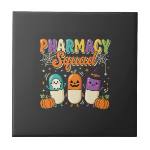 Pharmacy Squad Halloween Ghost Pills Design_1 Tile