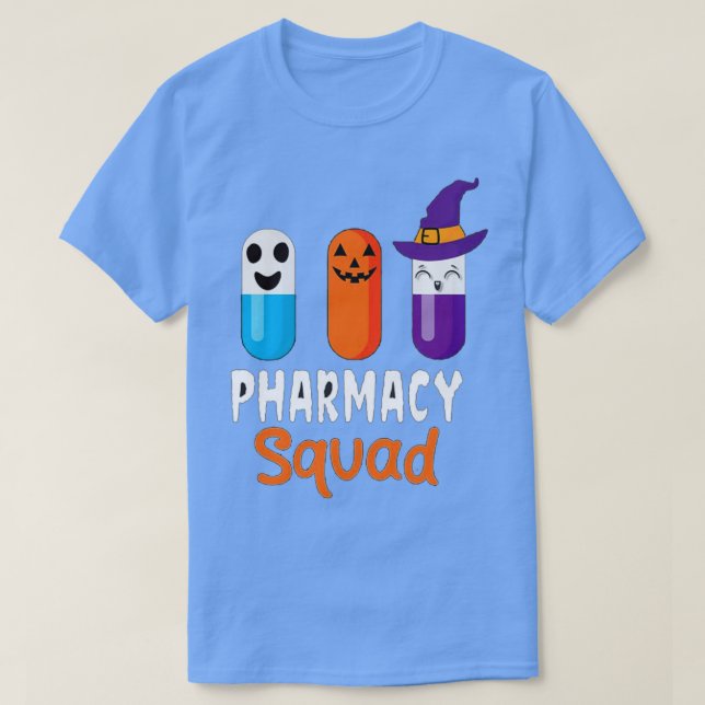 Pharmacy Squad Halloween Pills Costumes T-Shirt (Design Front)