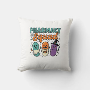 Pharmacy Squad Halloween Vintage Vector Shirt Desi Cushion