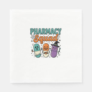Pharmacy Squad Halloween Vintage Vector Shirt Desi Napkin