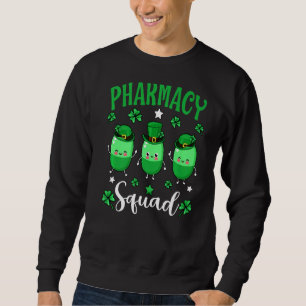 Pharmacy Squad Leprechaun Pharmacist St Patrick S  Sweatshirt