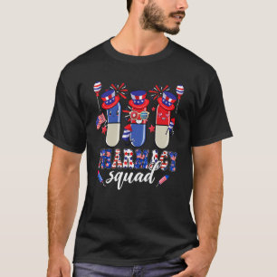 Pharmacy Squad  Pills Fireworks Pharmacist 4th Of  T-Shirt