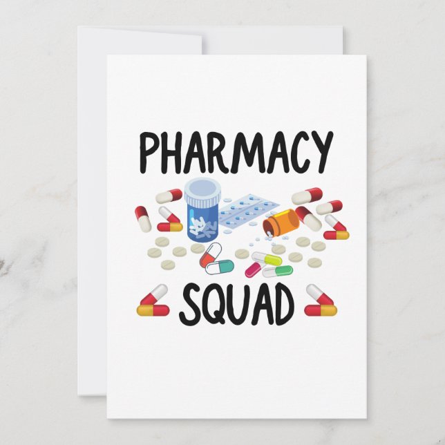 Pharmacy squad T-Shirt Invitation (Front)