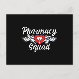 Pharmacy Squad Technician Medicine Tech Pharmacist Postcard