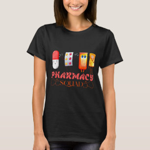 Pharmacy Squad Valentines Cute Lls Pharmacist Phar T-Shirt