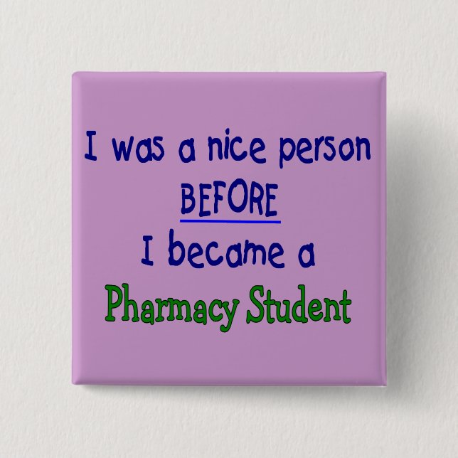 Pharmacy Student Funny T-Shirts & Gifts 15 Cm Square Badge (Front)