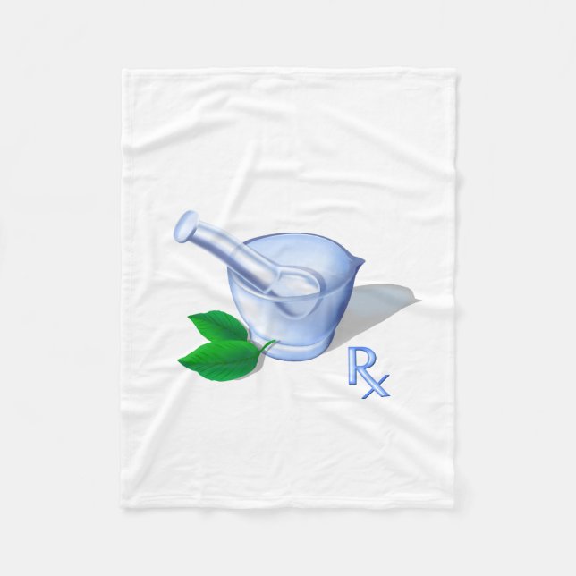 Pharmacy Symbol Fleece Blanket (Front)