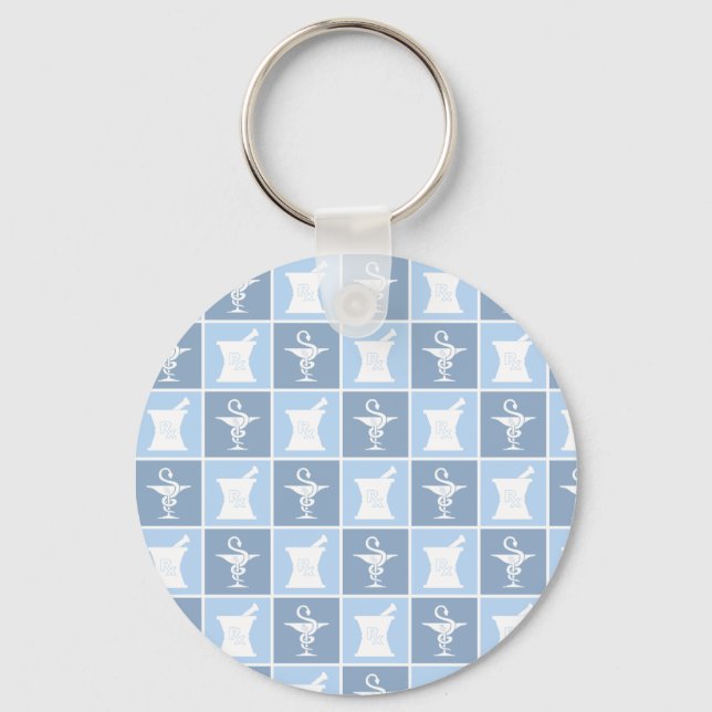 Pharmacy Symbol | Pharmacist | Pharmacy Tech Key Ring (Front)