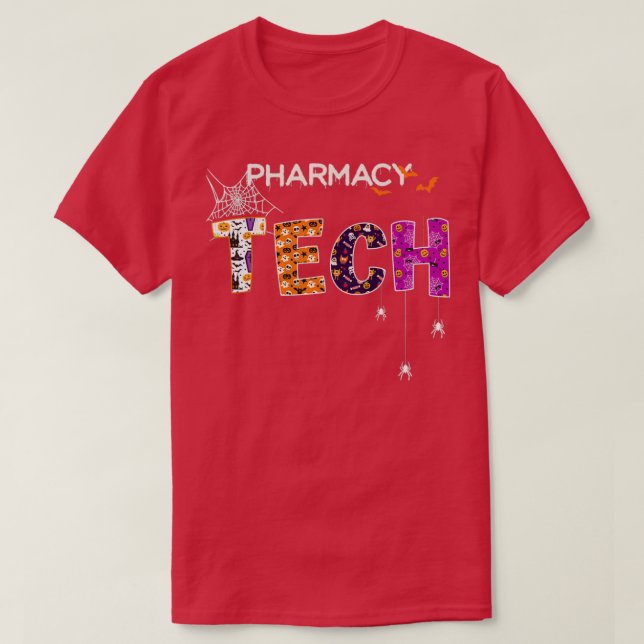 Pharmacy tech Halloween T-Shirt (Design Front)