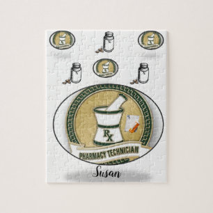 Pharmacy Tech Jigsaw Puzzle Daisy