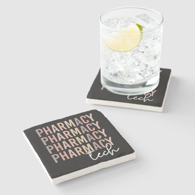 Pharmacy Tech | Pharmacy Technician  Stone Coaster (Side)