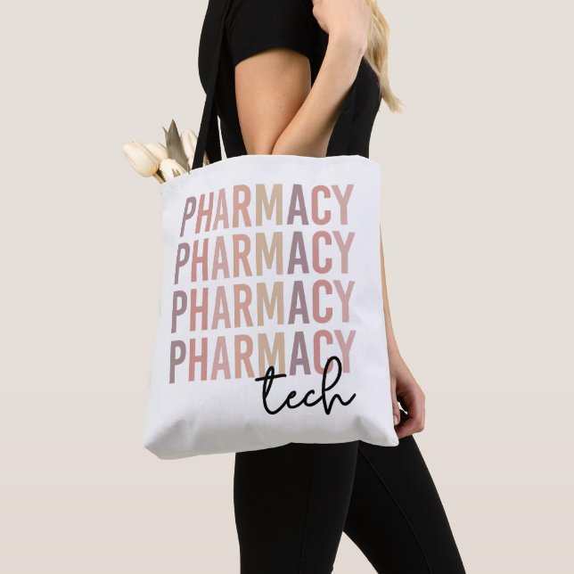 Pharmacy Tech | Pharmacy Technician Tote Bag (Close Up)