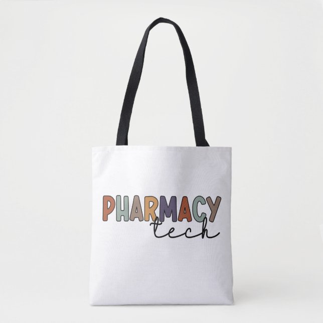Pharmacy Tech Retro Pharmacy Technician Tote Bag (Front)