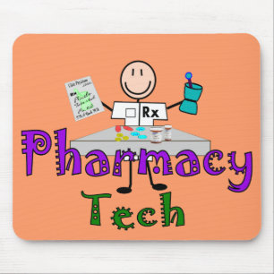 Pharmacy Tech Stick People Design Gifts Mouse Pad