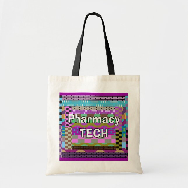 Pharmacy  Tech Tote Abstract Art Bag (Front)