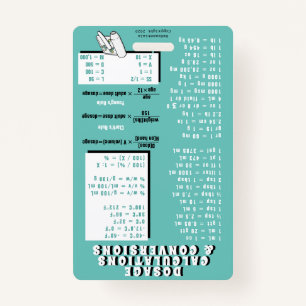 Pharmacy Technician - Calculations/Rules (S2) ID Badge