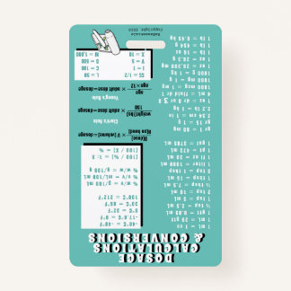 Pharmacy Technician - Calculations/Rules (S2) ID Badge