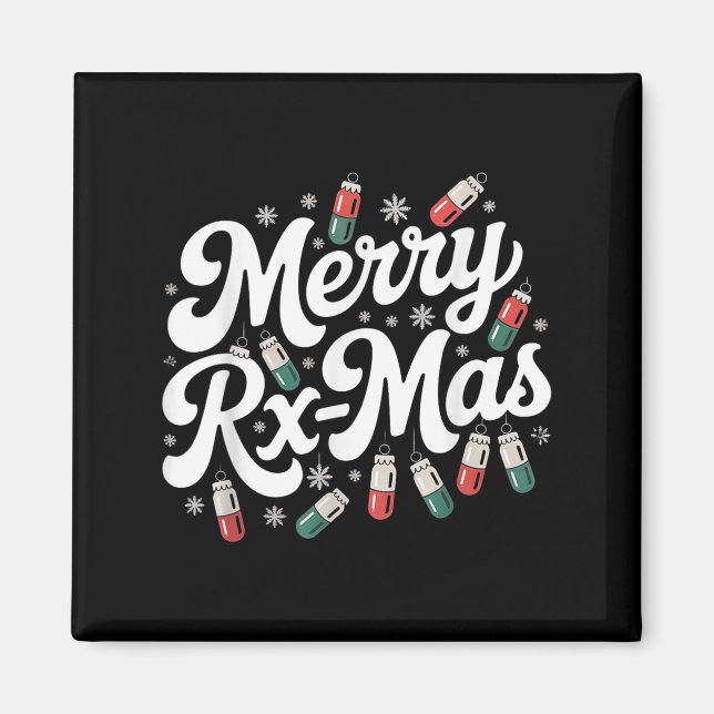 Pharmacy Technician Christmas Pharmacist Pharmacy  Magnet (Front)
