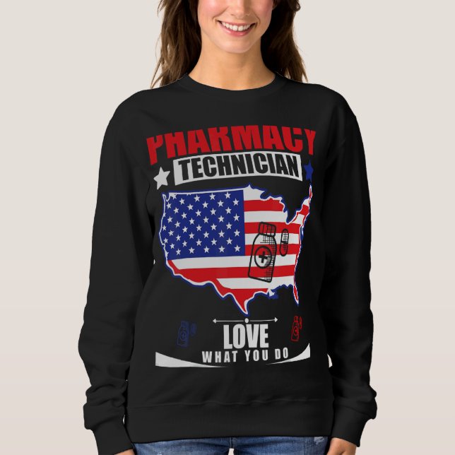 Pharmacy Technician Cpht Pharmacist Pharm Tech 2 Sweatshirt (Front)
