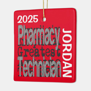 Pharmacy Technician Extraordinaire CUSTOM Ceramic Ornament