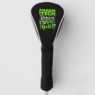 Pharmacy Technician Funny Shirt Golf Head Cover