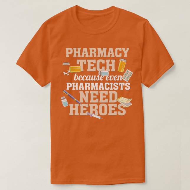 Pharmacy Technician I Pharmacy Tech Shirt I Pharma (Design Front)